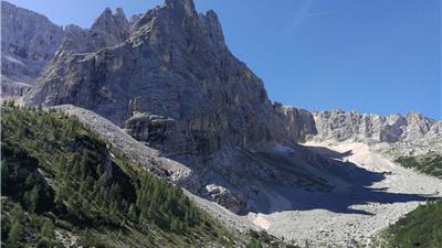 Lago Sorapis  da forcella Marcoira